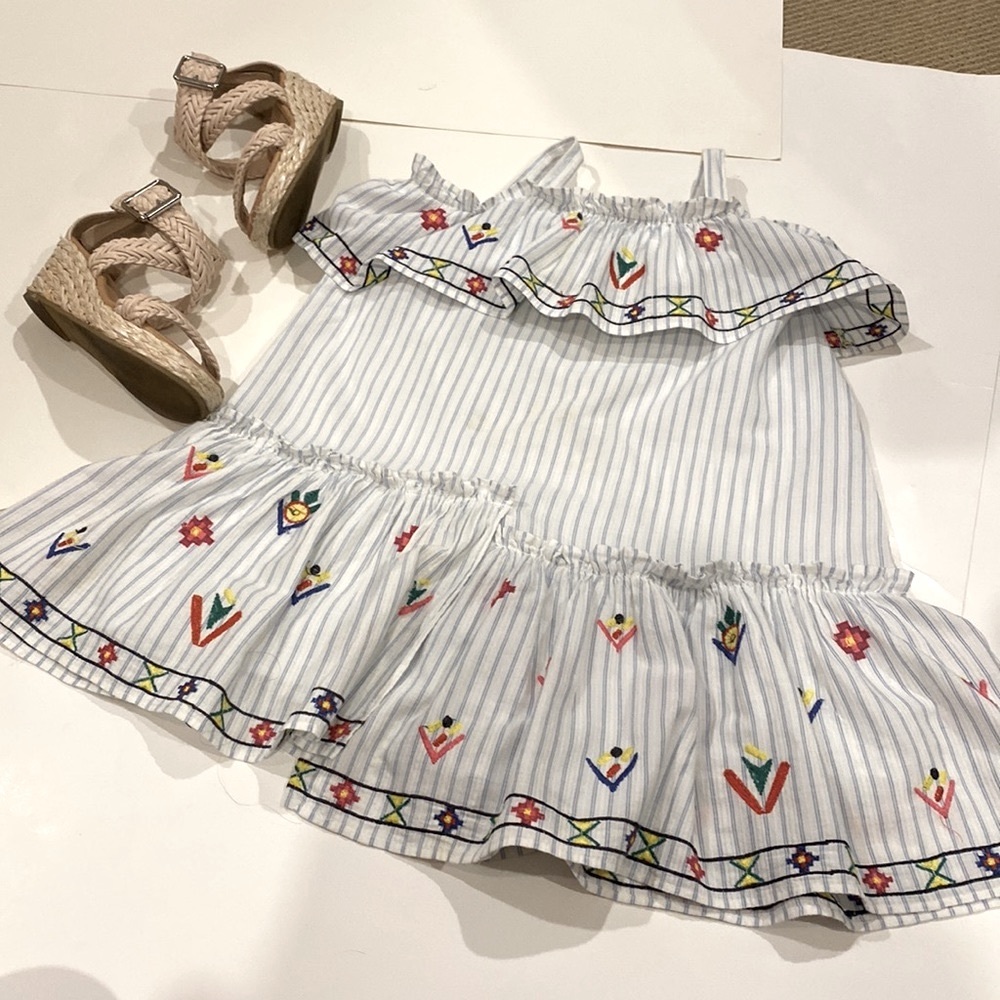 ZARA EMBROIDERED SUN  DRESS KIDS